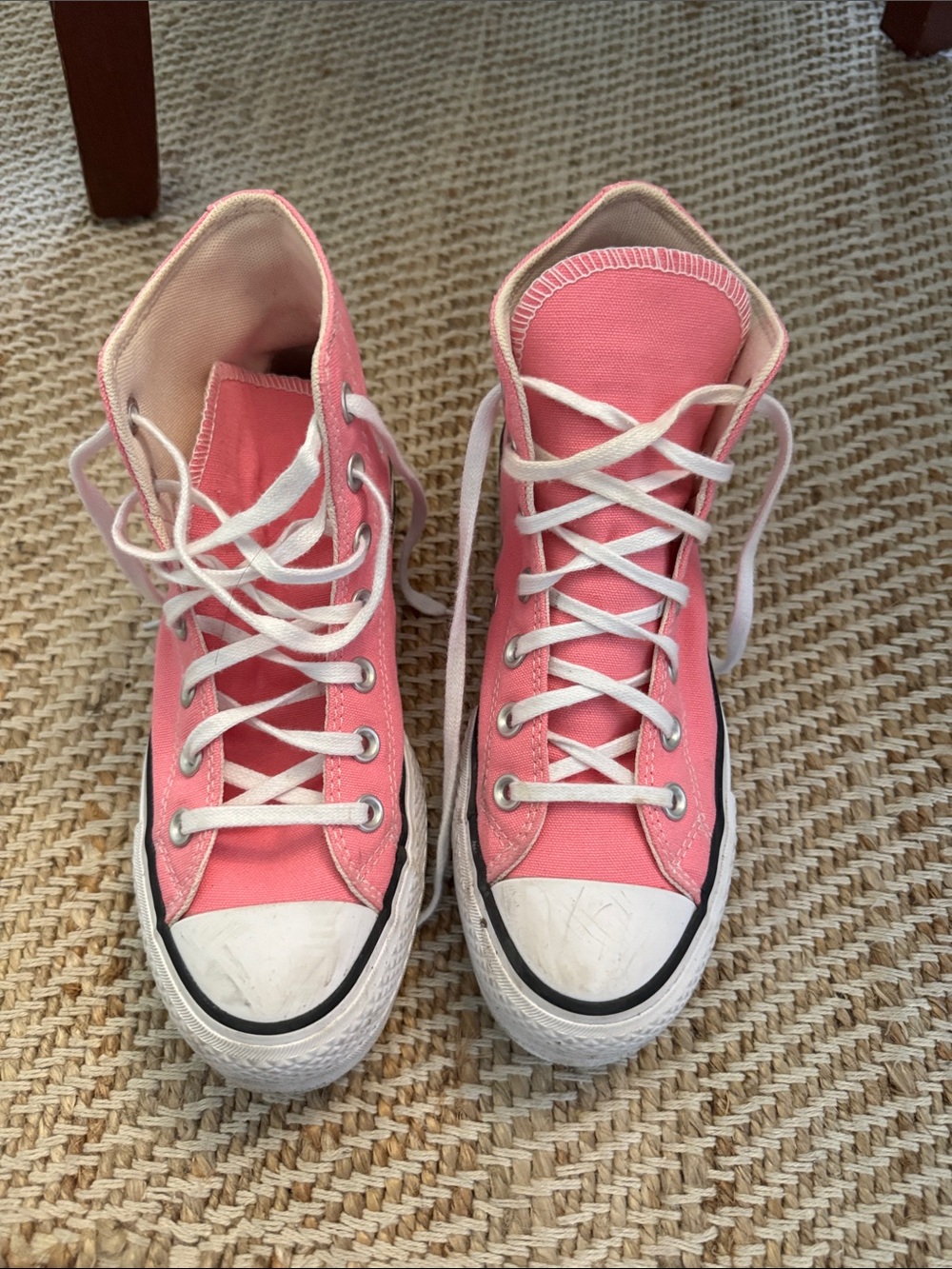 Platform pink converse. Size 5.5